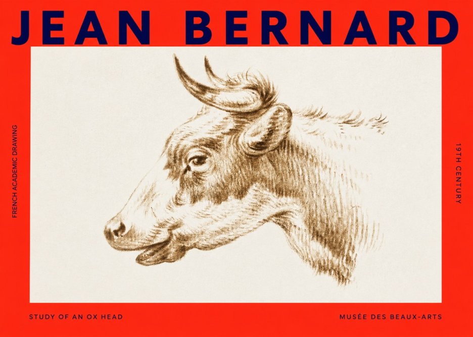 Jean Bernard Bovine Study II No4 - Plakát