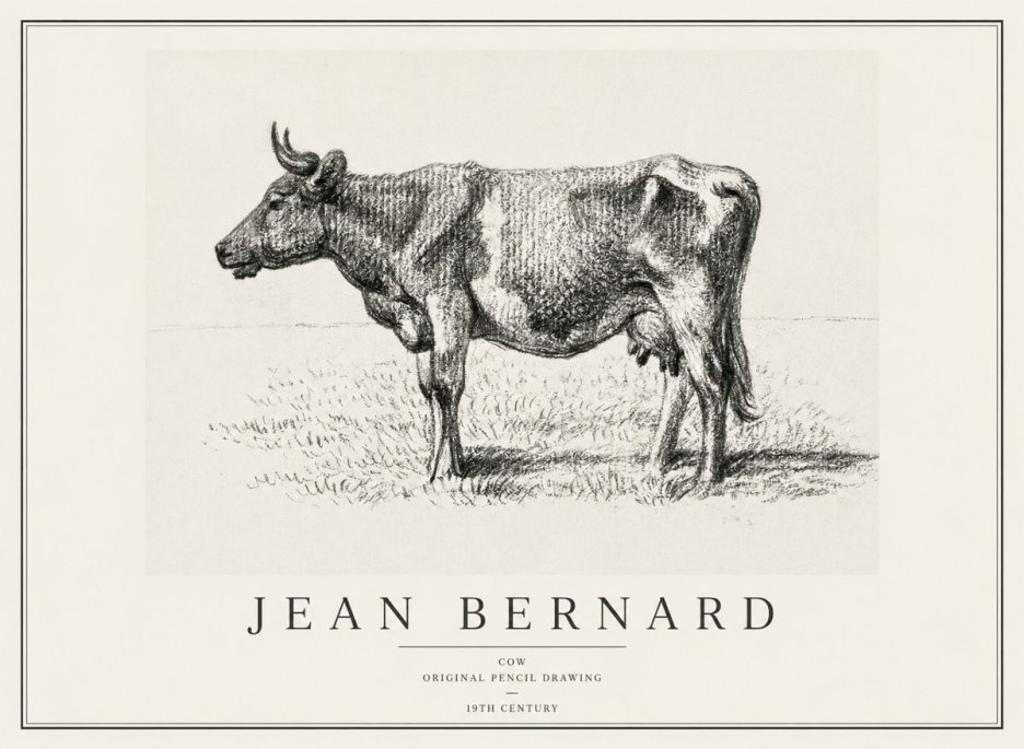 Jean Bernard Cow I No1 - Plakát