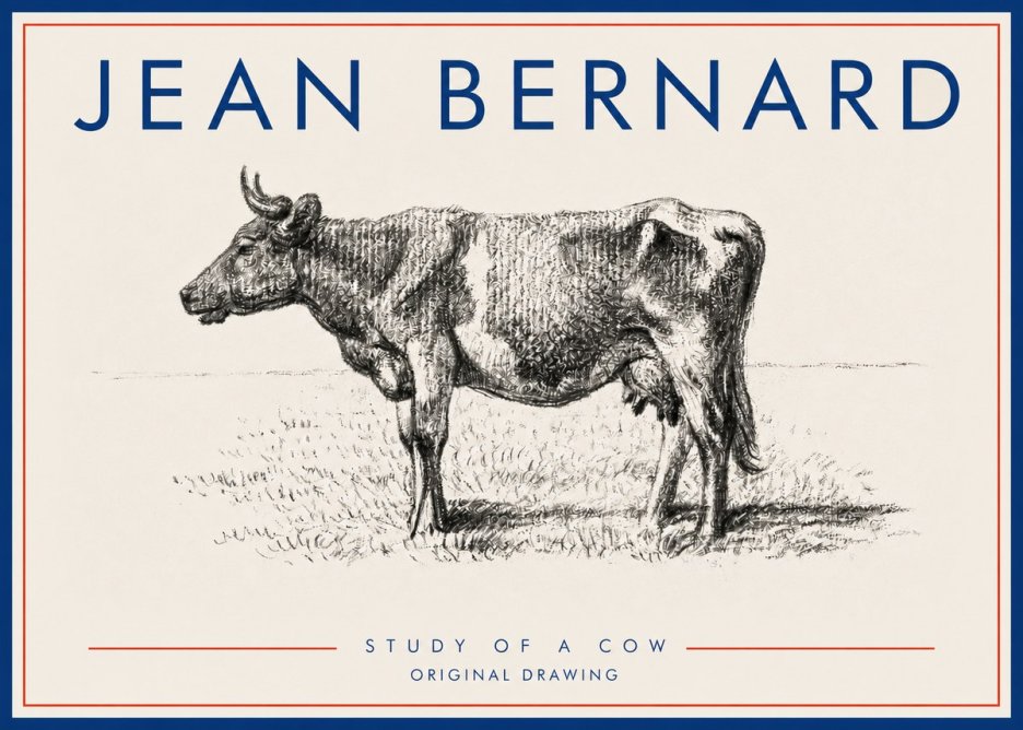Jean Bernard Cow I No5 - Plakát