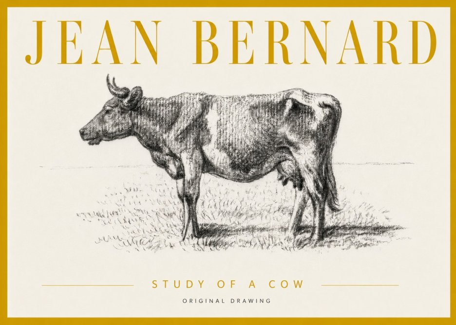 Jean Bernard Cow I No6 - Plakát
