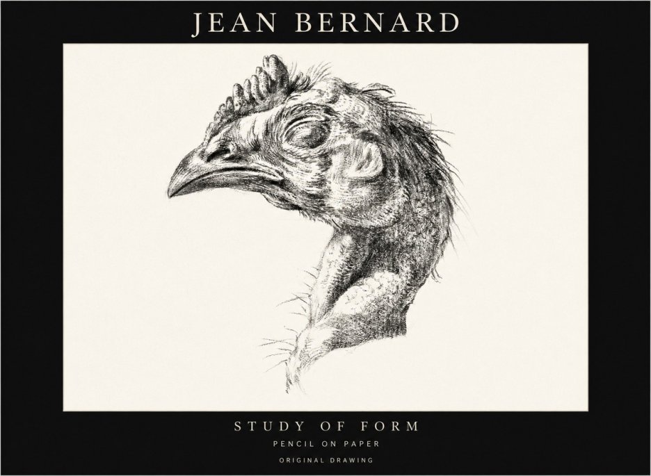 Jean Bernard Study of Form II No1 - Plakát
