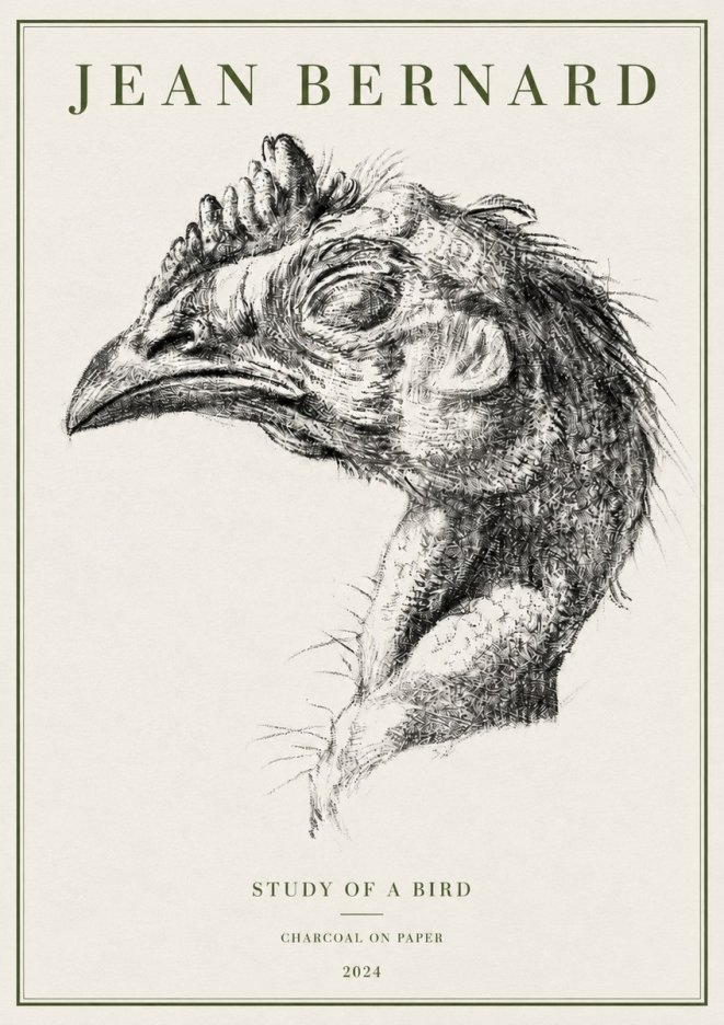 Jean Bernard Study of Form II No5 - Plakát