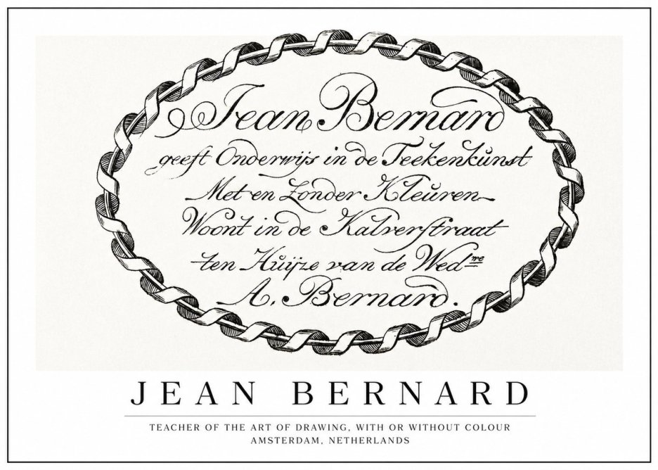 Jean Bernard Jean Bernard - Teacher of the Art of Drawing No1 - Plakát