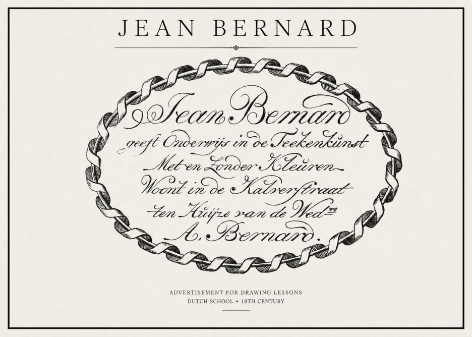 Jean Bernard Jean Bernard - Teacher of the Art of Drawing No2 - Plakát