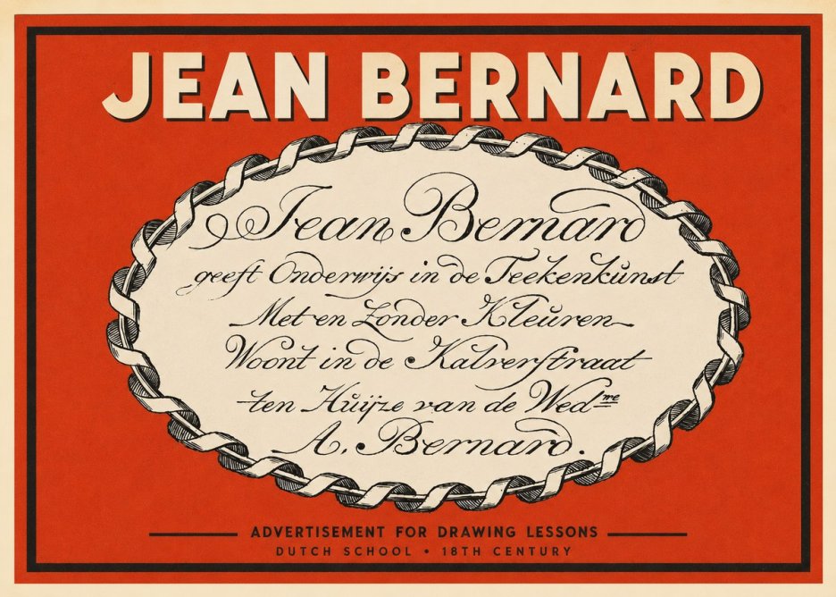 Jean Bernard Jean Bernard - Teacher of the Art of Drawing No3 - Plakát