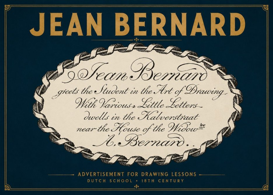 Jean Bernard Jean Bernard - Teacher of the Art of Drawing No4 - Plakát