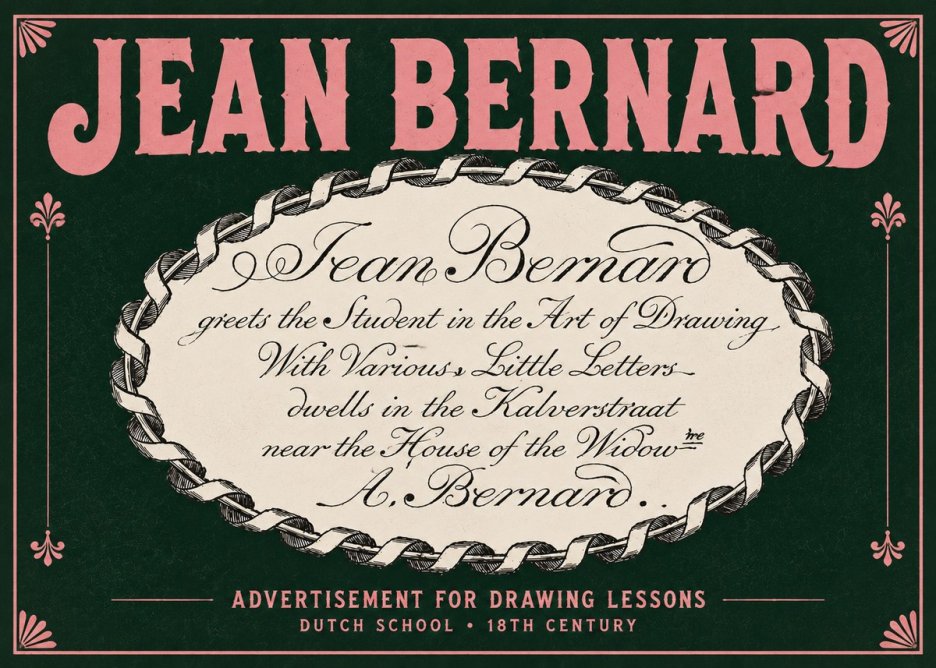 Jean Bernard Jean Bernard - Teacher of the Art of Drawing No5 - Plakát