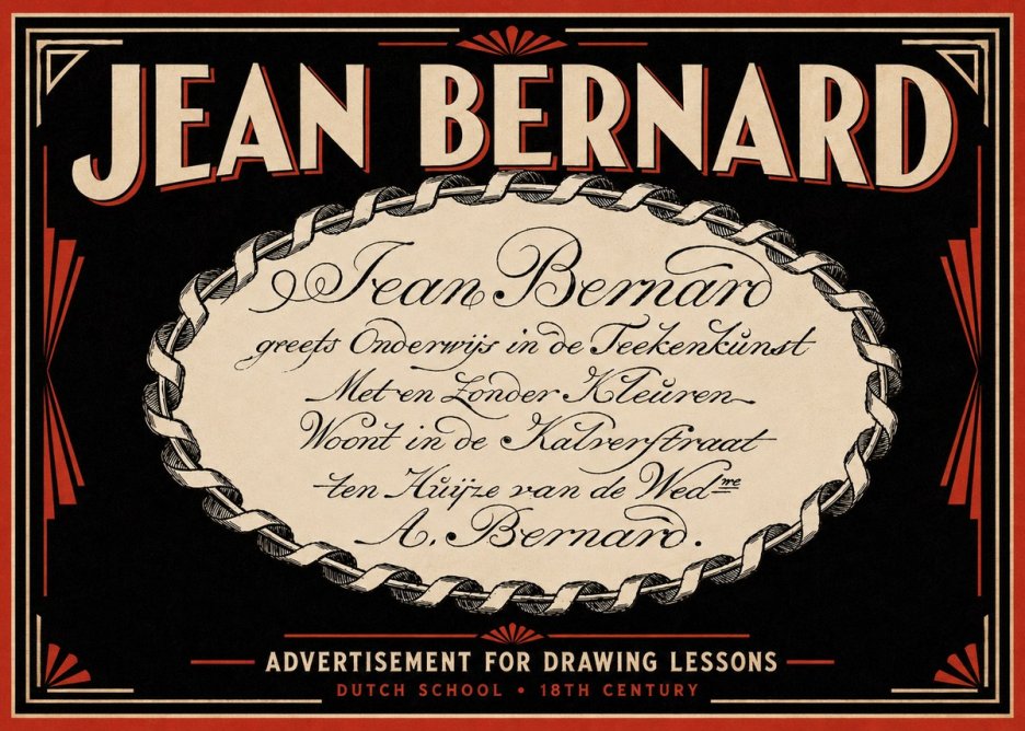 Jean Bernard Jean Bernard - Teacher of the Art of Drawing No6 - Plakát