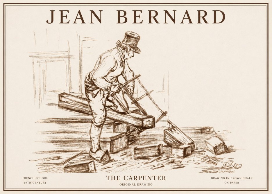 Jean Bernard The Carpenter No1 - Plakát