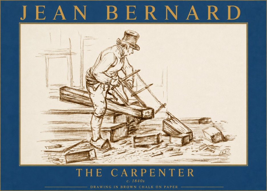 Jean Bernard The Carpenter No5 - Plakát