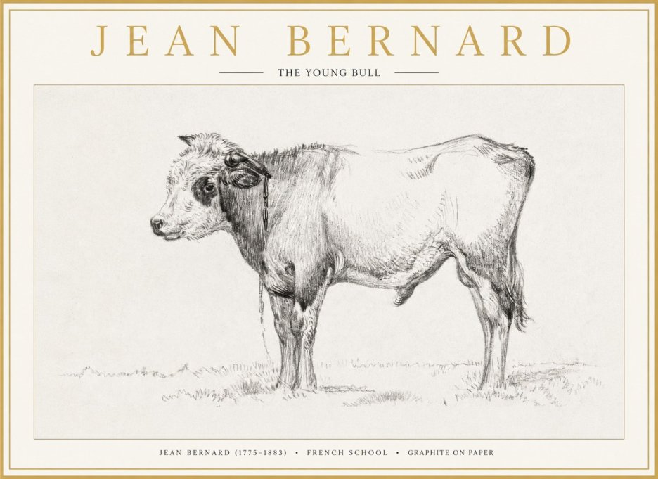 Jean Bernard The Young Bull No1 - Plakát
