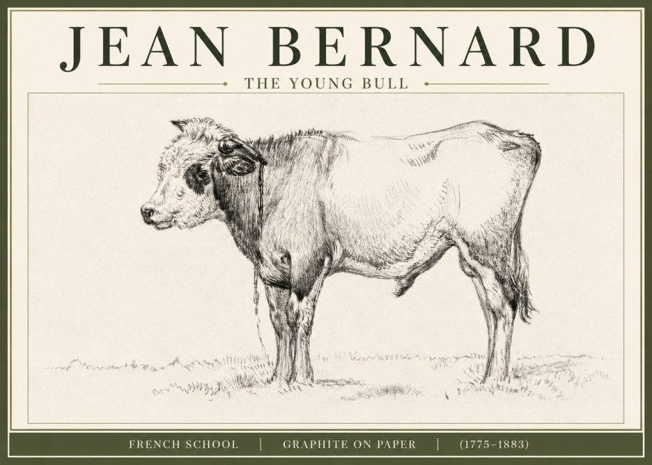 Jean Bernard The Young Bull No3 - Plakát
