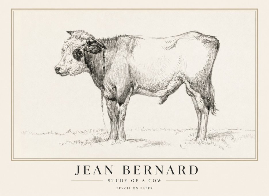 Jean Bernard The Young Bull No5 - Plakát