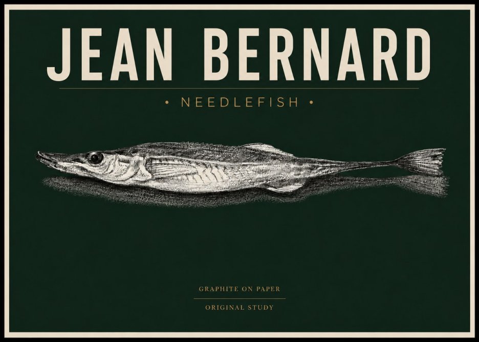 Jean Bernard Needlefish No4 - Plakát
