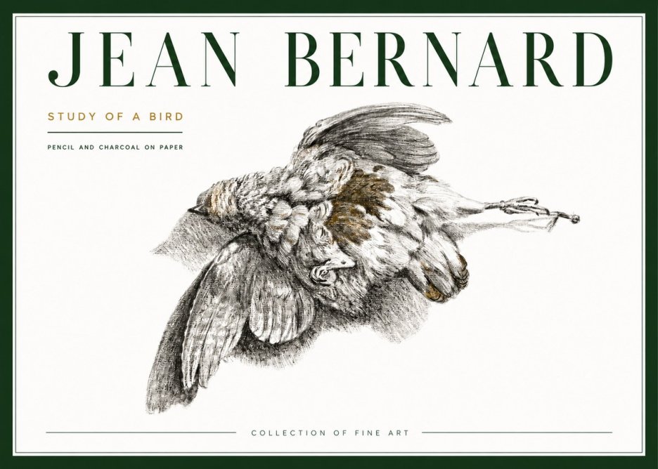 Jean Bernard Study of a Bird III No4 - Plakát