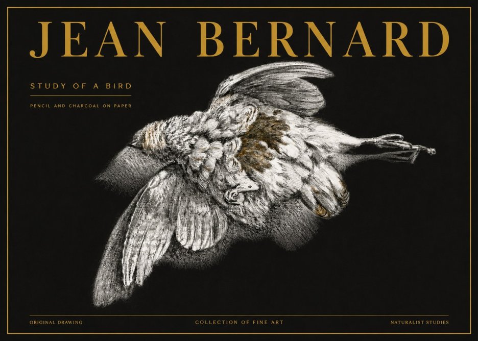 Jean Bernard Study of a Bird III No5 - Plakát