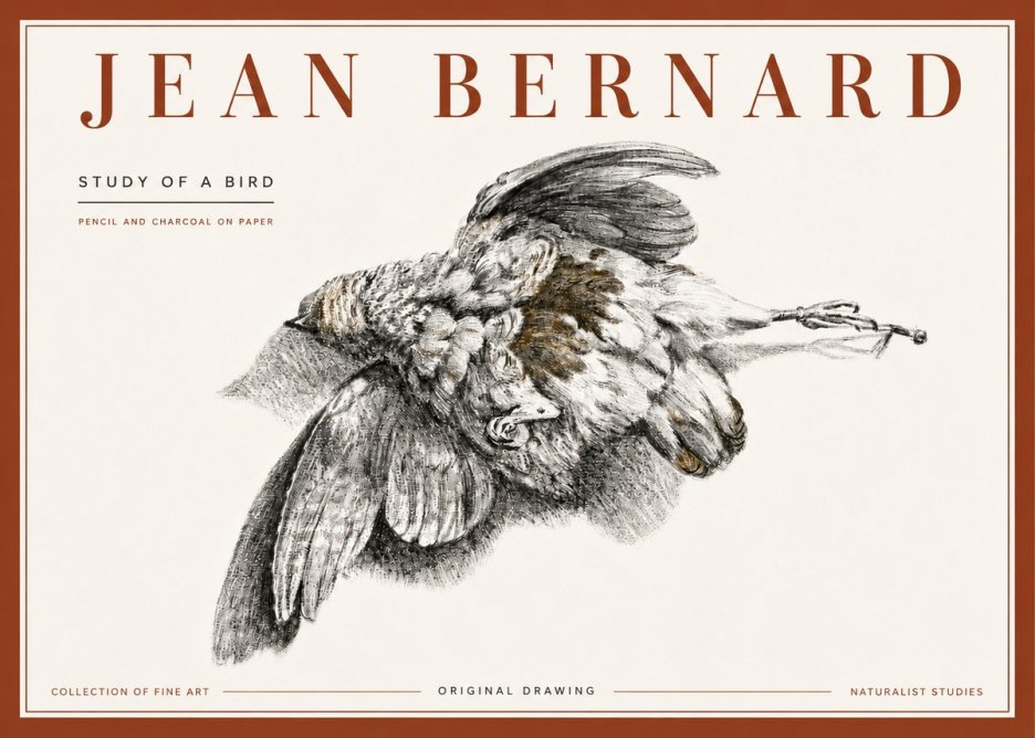 Jean Bernard Study of a Bird III No6 - Plakát