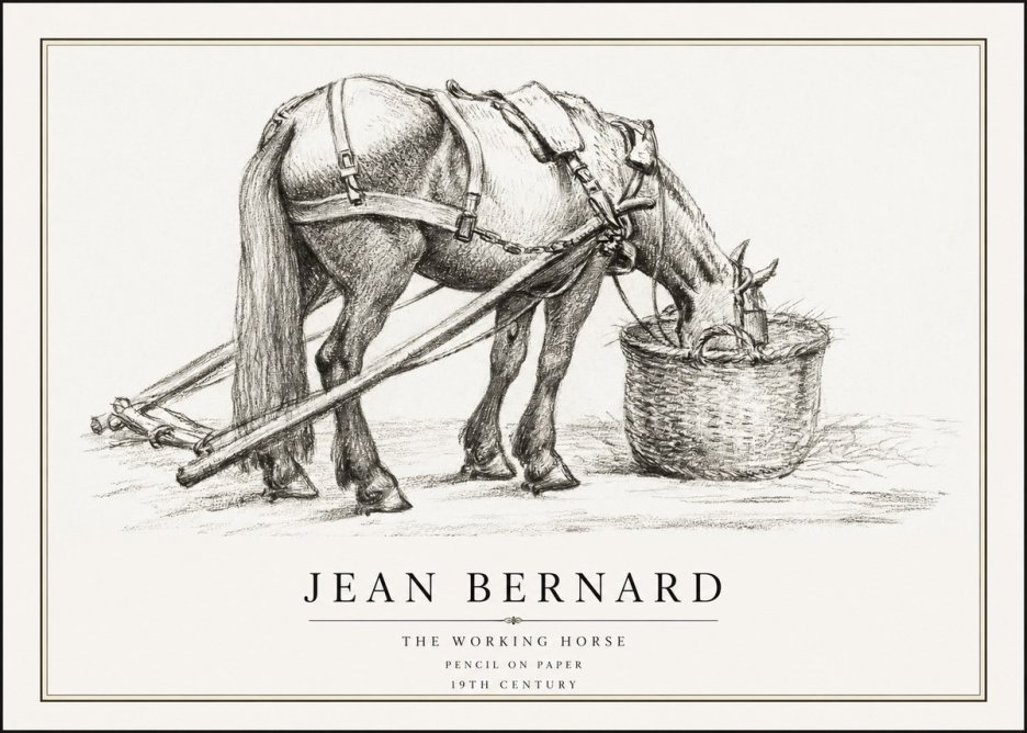 Jean Bernard The Working Horse No1 - Plakát