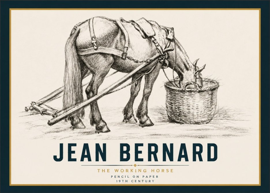 Jean Bernard The Working Horse No4 - Plakát