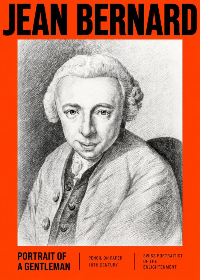 Jean Bernard Portrait of a Gentleman I No2 - Plakát