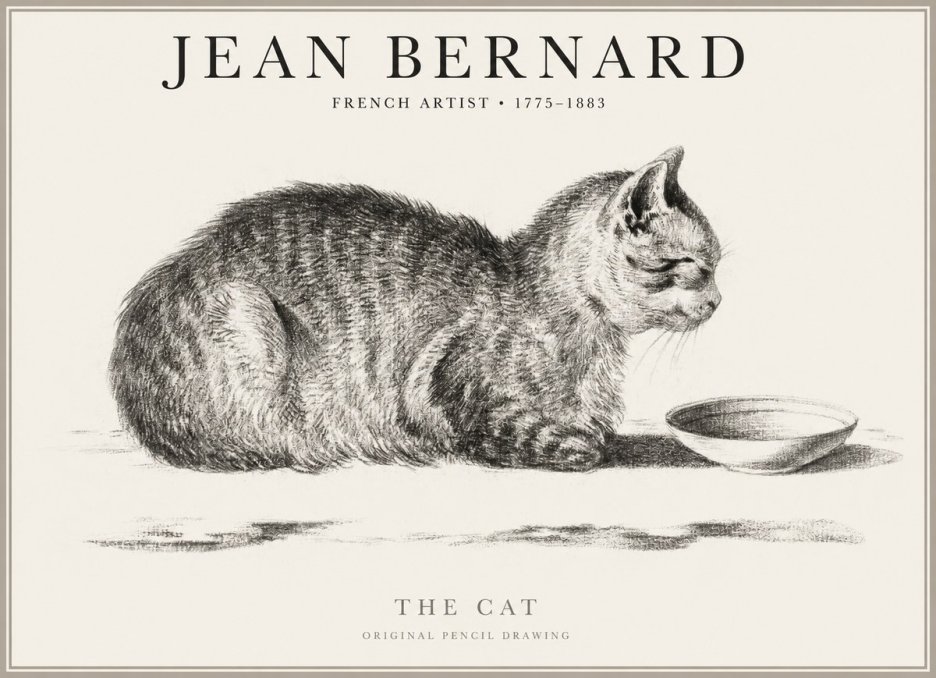 Jean Bernard The Cat No1 - Plakát
