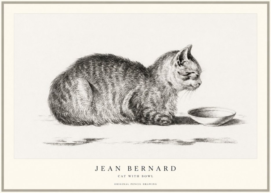 Jean Bernard The Cat No2 - Plakát