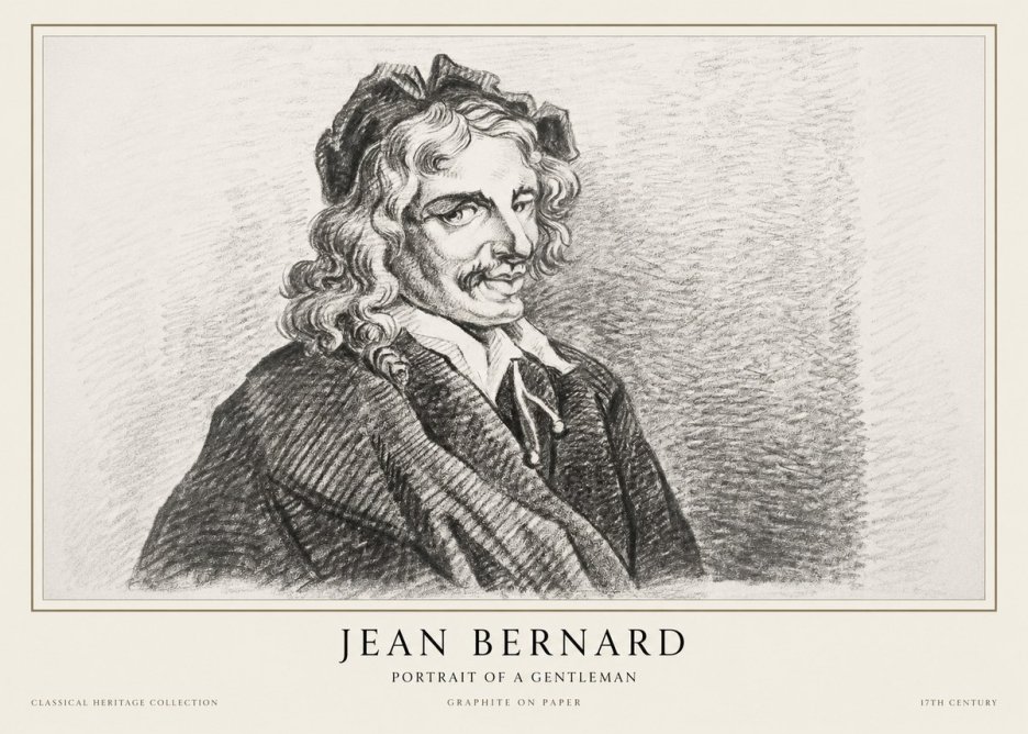 Jean Bernard Portrait of a Gentleman II No1 - Plakát