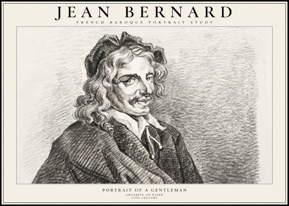 Jean Bernard Portrait of a Gentleman II No2 - Plakát