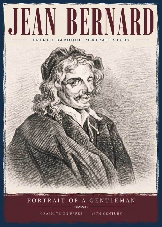Jean Bernard Portrait of a Gentleman II No5 - Plakát