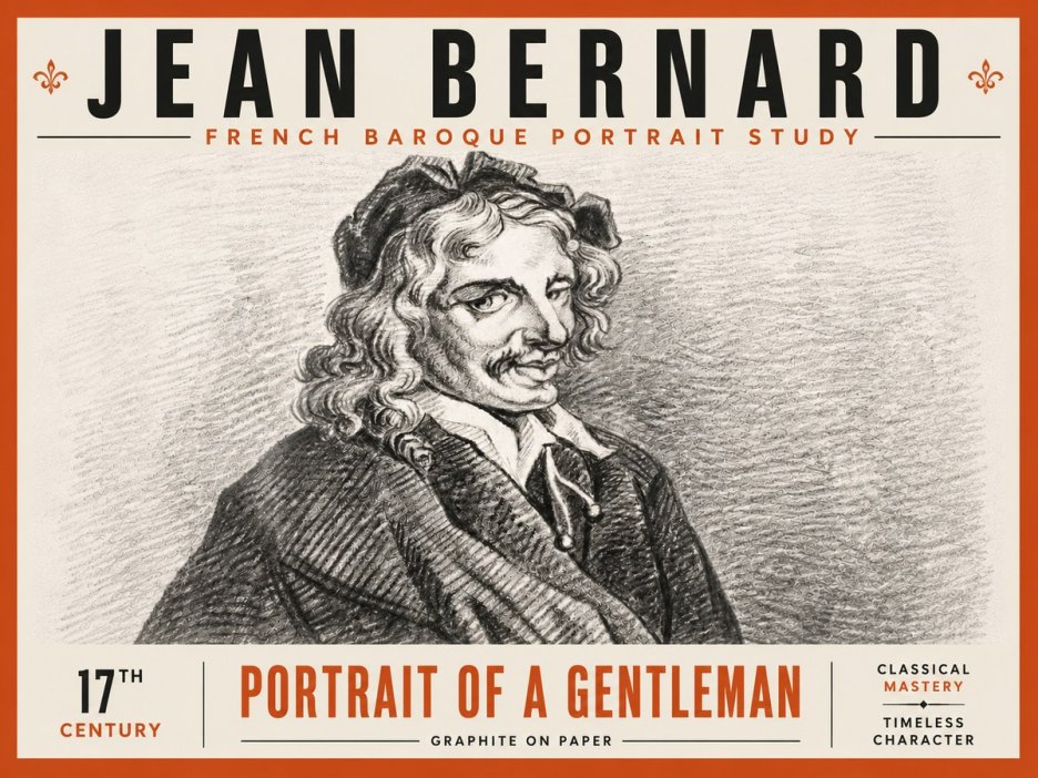 Jean Bernard Portrait of a Gentleman II No6 - Plakát