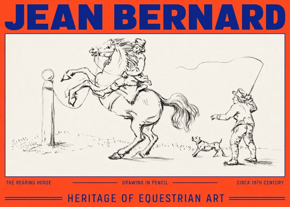 Jean Bernard The Rearing Horse I No3 - Plakát