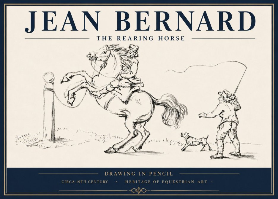 Jean Bernard The Rearing Horse I No5 - Plakát