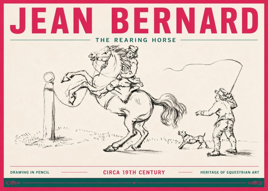 Jean Bernard The Rearing Horse I No6 - Plakát