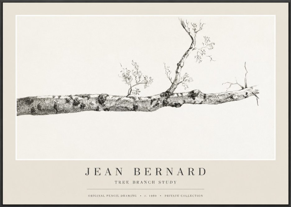 Jean Bernard Tree Branch Study No1 - Plakát