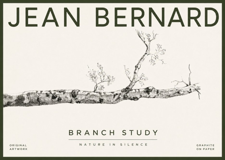 Jean Bernard Tree Branch Study No4 - Plakát