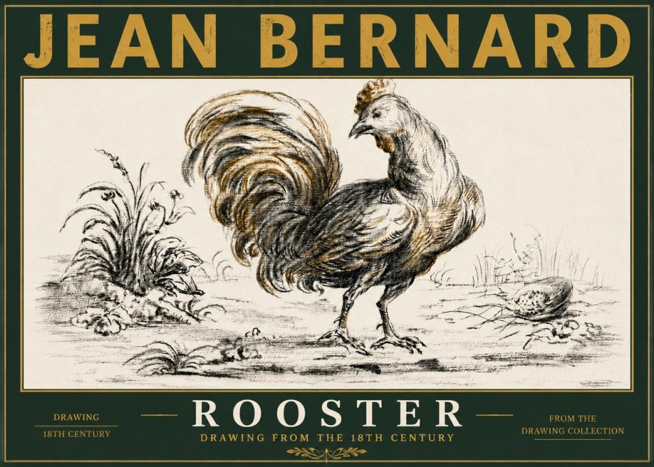 Jean Bernard Rooster No5 - Plakát
