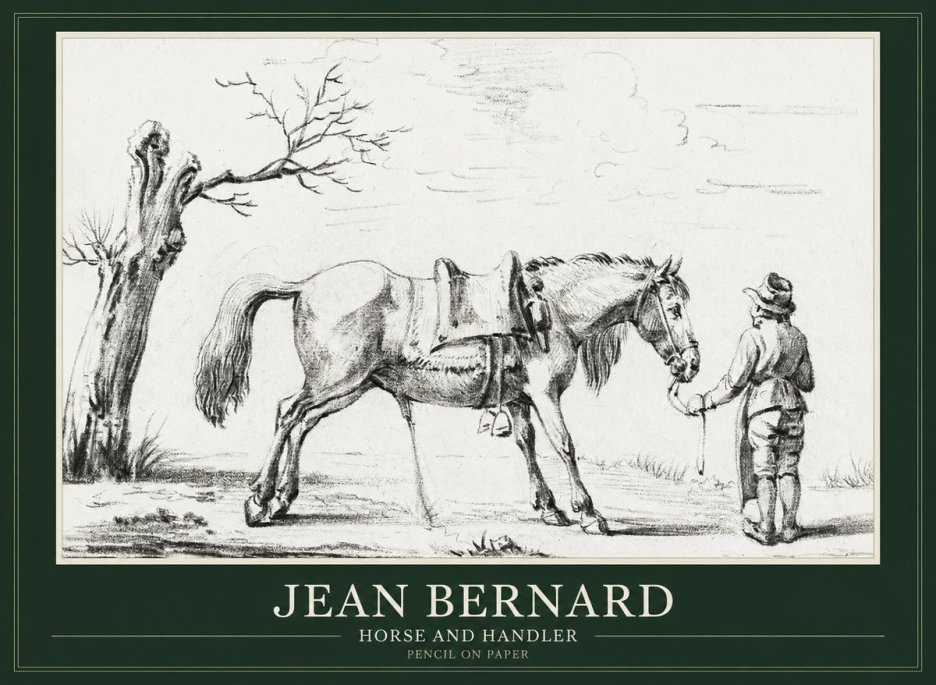 Jean Bernard Horse and Handler No1 - Plakát