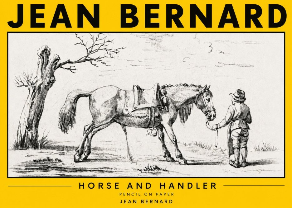Jean Bernard Horse and Handler No3 - Plakát