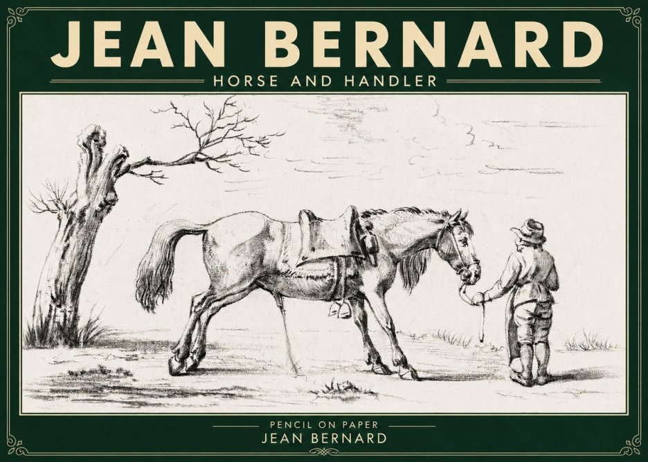 Jean Bernard Horse and Handler No5 - Plakát