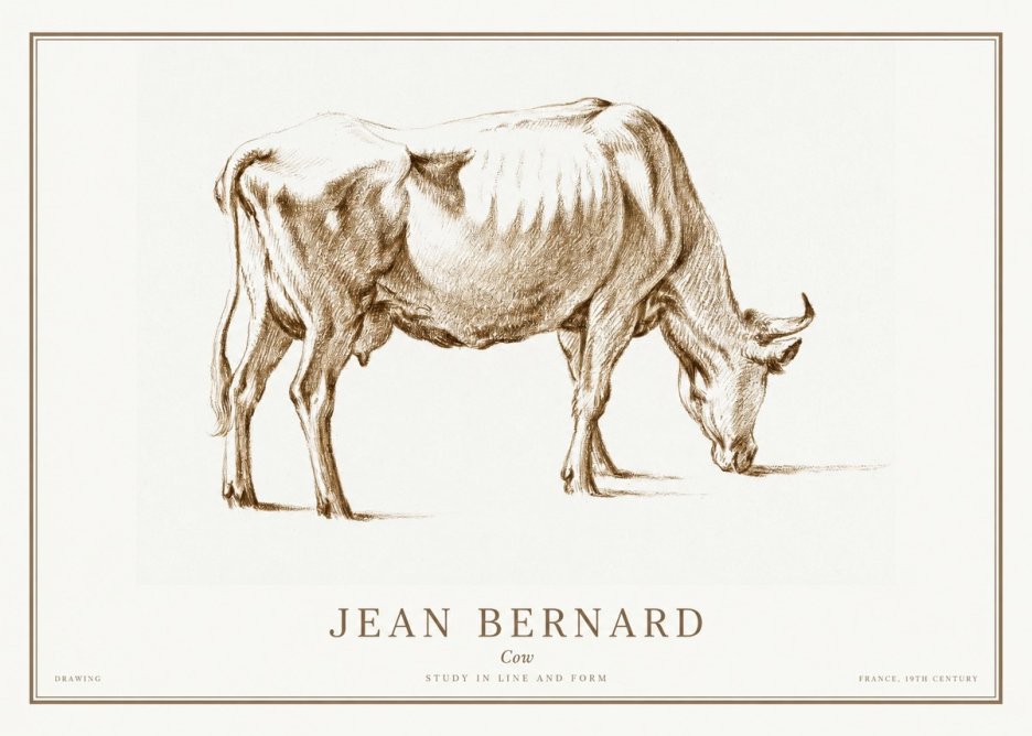 Jean Bernard Cow II No1 - Plakát