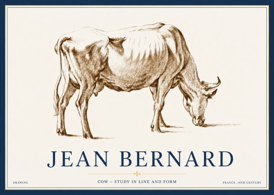 Jean Bernard Cow II No4 - Plakát