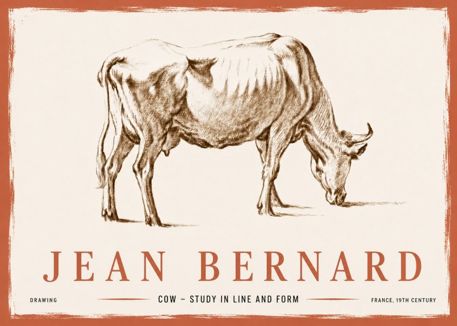 Jean Bernard Cow II No6 - Plakát