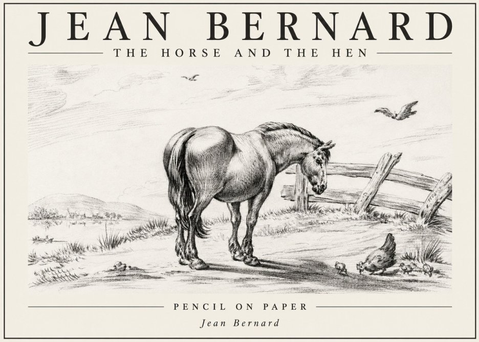 Jean Bernard Horse at the Fence No6 - Plakát