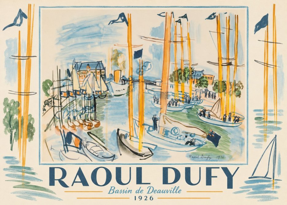 Raoul Dufy Bassin De Deauville No1 - Plakát
