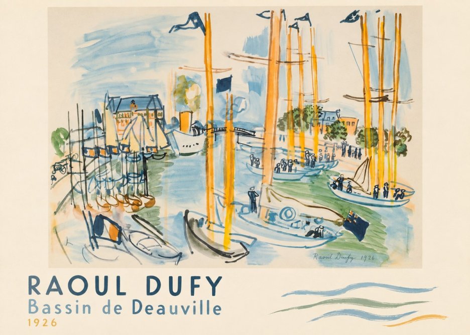 Raoul Dufy Bassin De Deauville No5 - Plakát