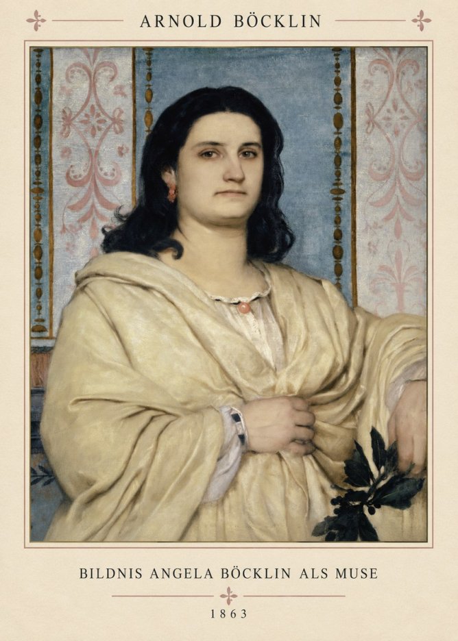 Arnold Böcklin Bildnis Angela Böcklin Als Muse No4 - Plakát