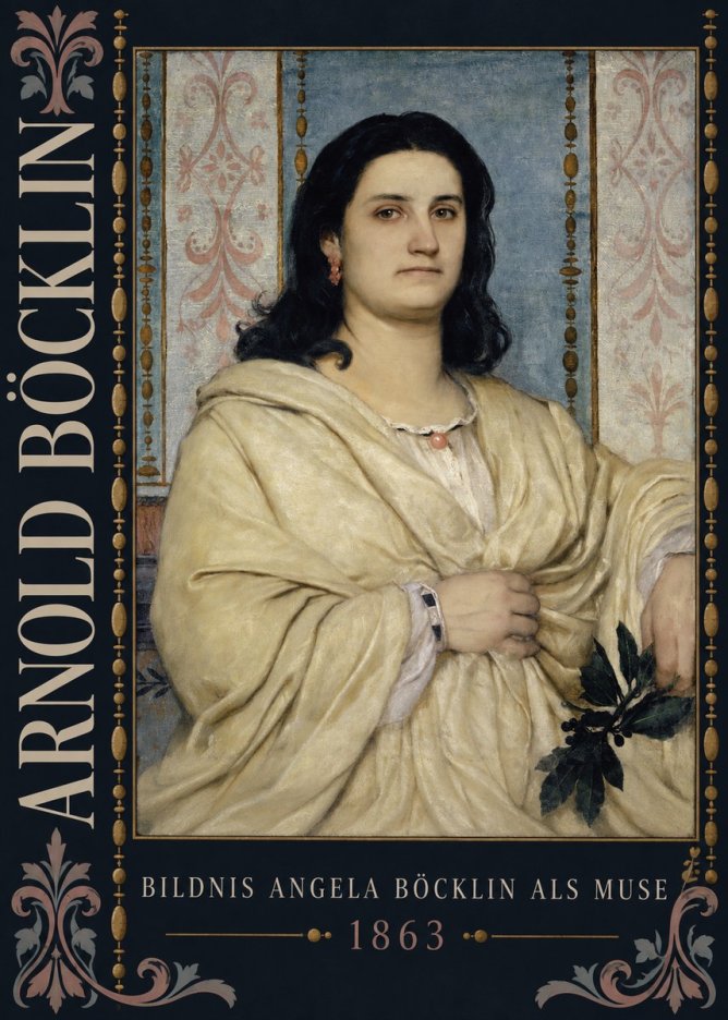 Arnold Böcklin Bildnis Angela Böcklin Als Muse No5 - Plakát