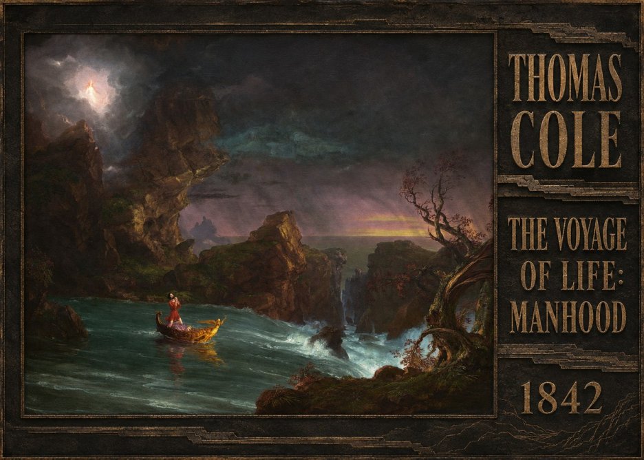 Thomas Cole The Voyage of Life: Manhood II No5 - Plakát