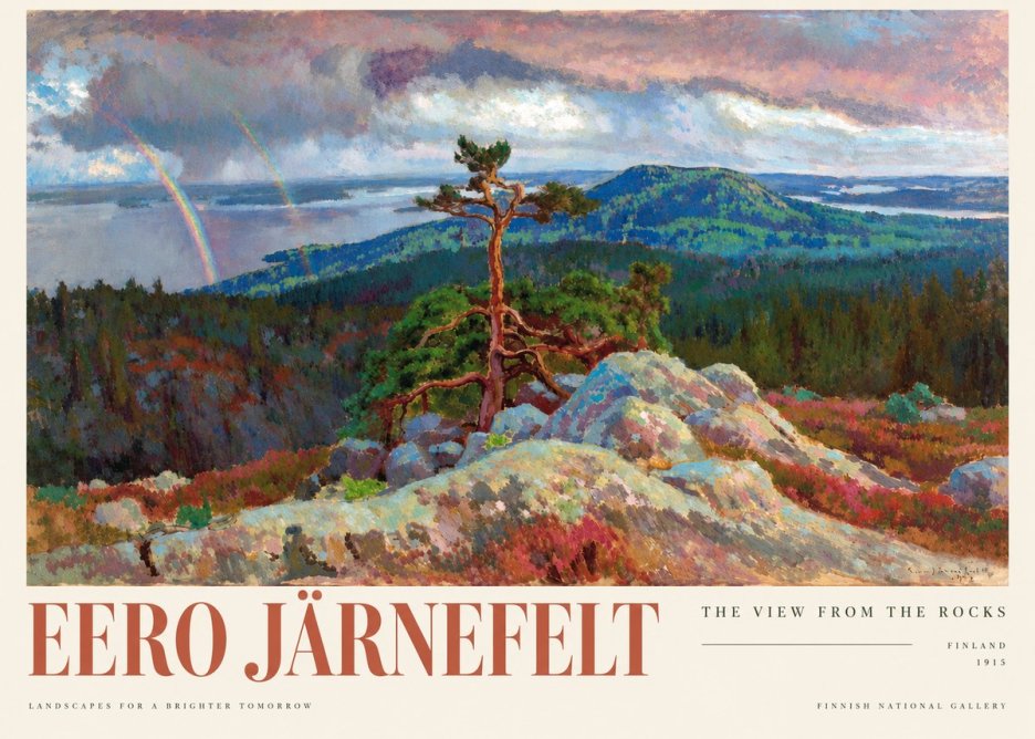 Eero Järnefelt Landscape with Rainbow, 1915 No5 - Plakát