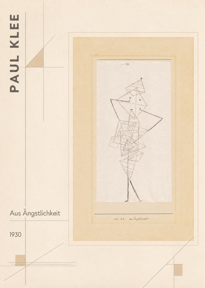 Paul Klee Aus Ängstlichkeit No2 - Plakát